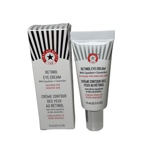 First Aid‎ Beauty Retinol Eye Cream Squalane + Ceramides Sensitive Skin 0.5oz